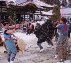 小出太鼓「獅子舞」節分会